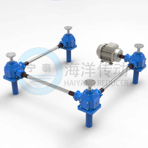 螺旋伞齿轮同步升降平台齿轮丝杆升降机构厂家发货免费出图