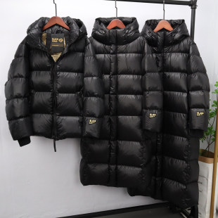黑金款七格丫丫鹅羽绒服过膝长款男女情侣加厚2026冬季新款外套潮