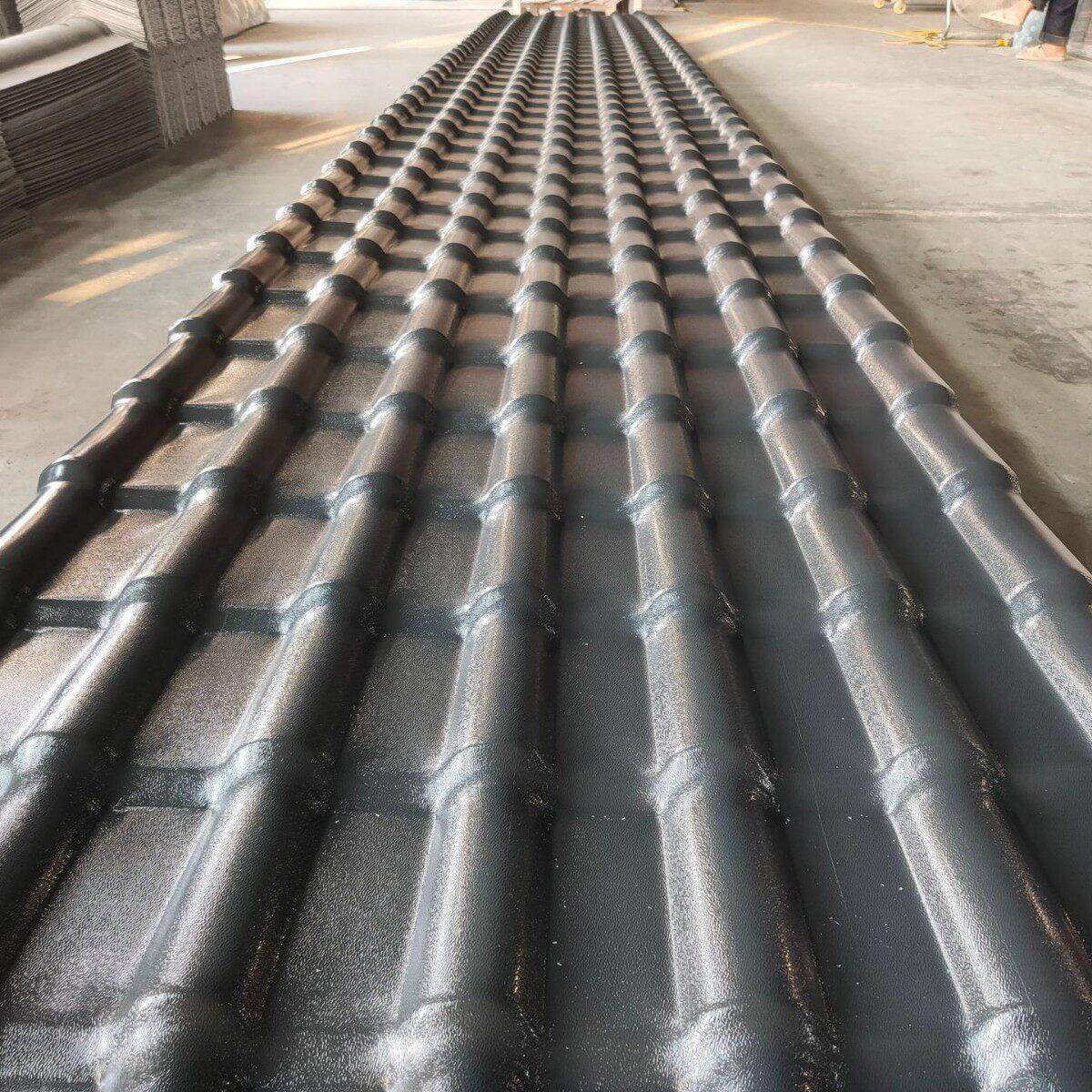 树脂瓦厂家古建筑屋顶装饰树脂瓦屋顶琉璃瓦PVC仿古瓦别墅屋顶瓦