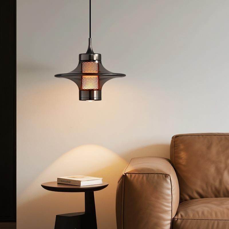 2025新款轻奢餐厅吊灯复古创意飞碟吧台灯卧室床头吊灯,家装灯饰光源,智能吊灯,淘宝优惠券,粉丝福利购,淘宝优惠卷