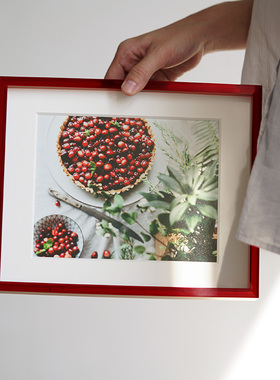 亚克力摆台高级感方形画框创意洗照片做成打O印相片框情侣8寸相框