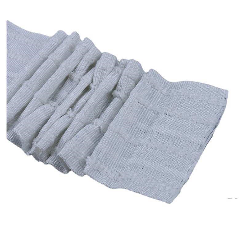 供应 窗帘窗幔打l褶4线抽带 窗帘韩式S穿钩交叉布带 现货