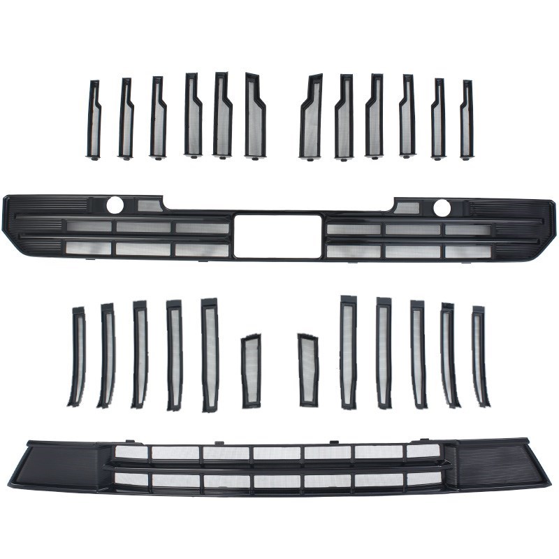 适用21-24款吉利星越L防虫网智擎版卡I扣式改装配件中网水箱防护