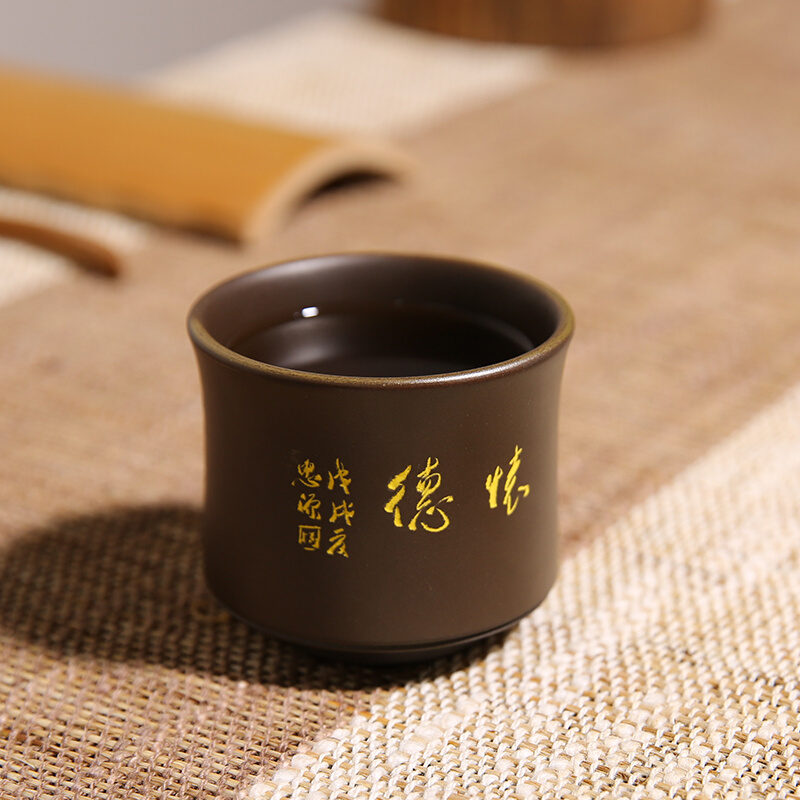 广西钦州坭兴陶茶具茶杯杯子品茗杯主人杯单杯纯手工杯窑变功夫