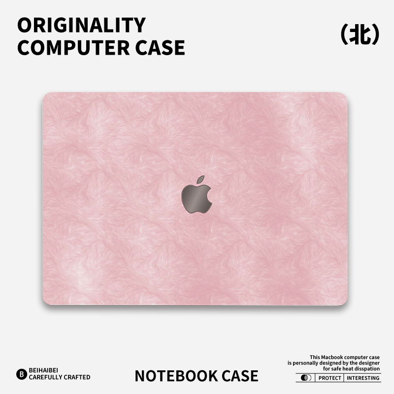 ins毛绒绒适用于苹果华为电脑mac笔记本电脑2025新款M2pro15寸macbook15保护壳macbookair13膜M3轻薄冰晶壳