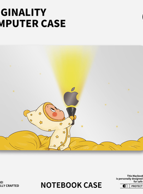 ins风卡通适用于mac笔记本电脑2025新款M2pro15寸macbookair13膜M3轻薄冰晶壳苹果华为电脑macbook15保护壳