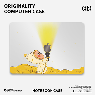 ins风卡通适用于mac笔记本电脑2025新款M2pro15寸macbookair13膜M3轻薄冰晶壳苹果华为电脑macbook15保护壳