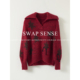 SWAP SENSE·复古休闲松弛红色翻领针织慵懒高级感红色新年毛衣冬