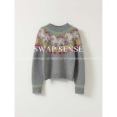 复古休闲小马彩色新年费尔岛毛衣女冬季 SWAP SENSE织梦驯冬·
