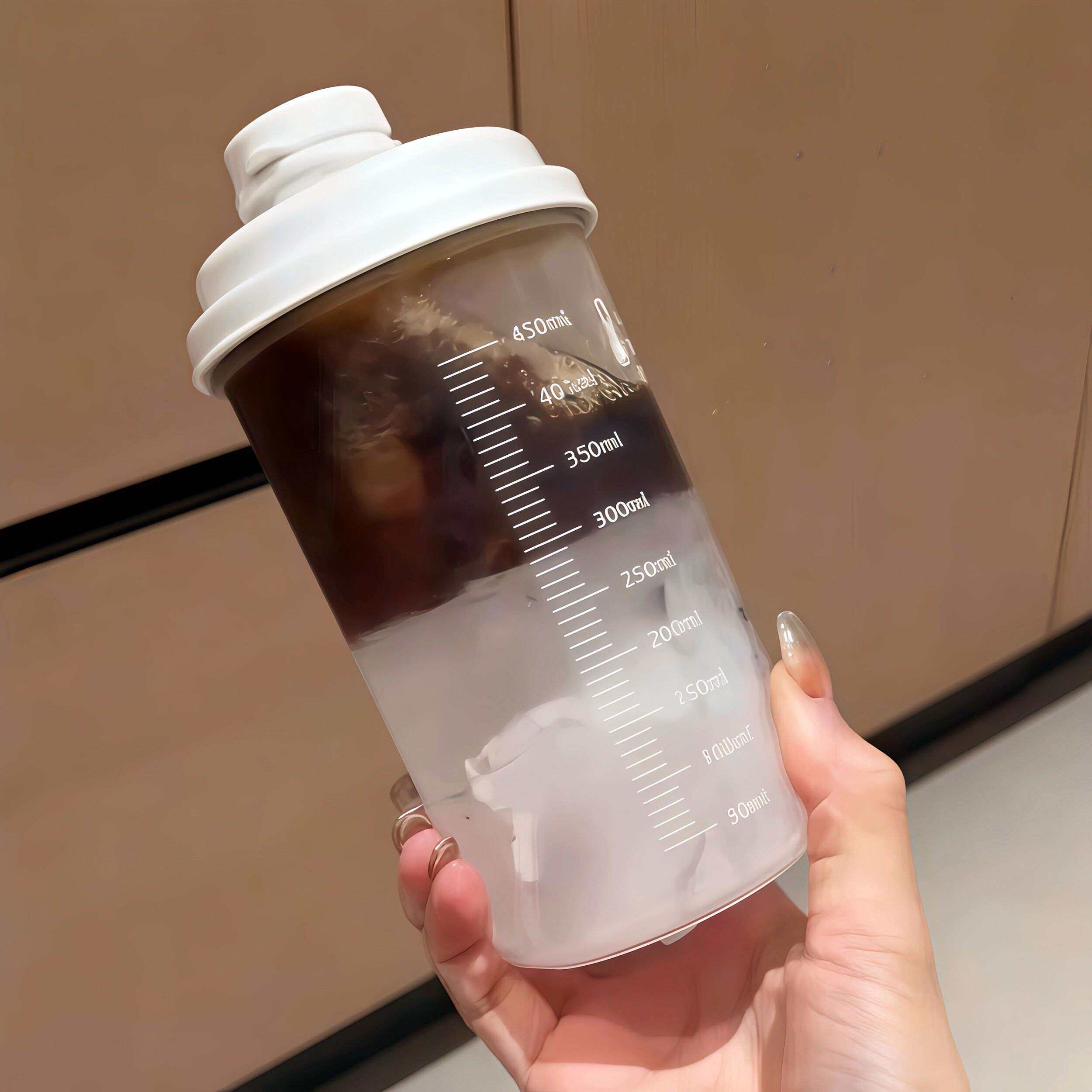 咖啡冰杯反复使用外带冷泡杯饮料冷萃杯食品级制冰盒带刻度保鲜杯