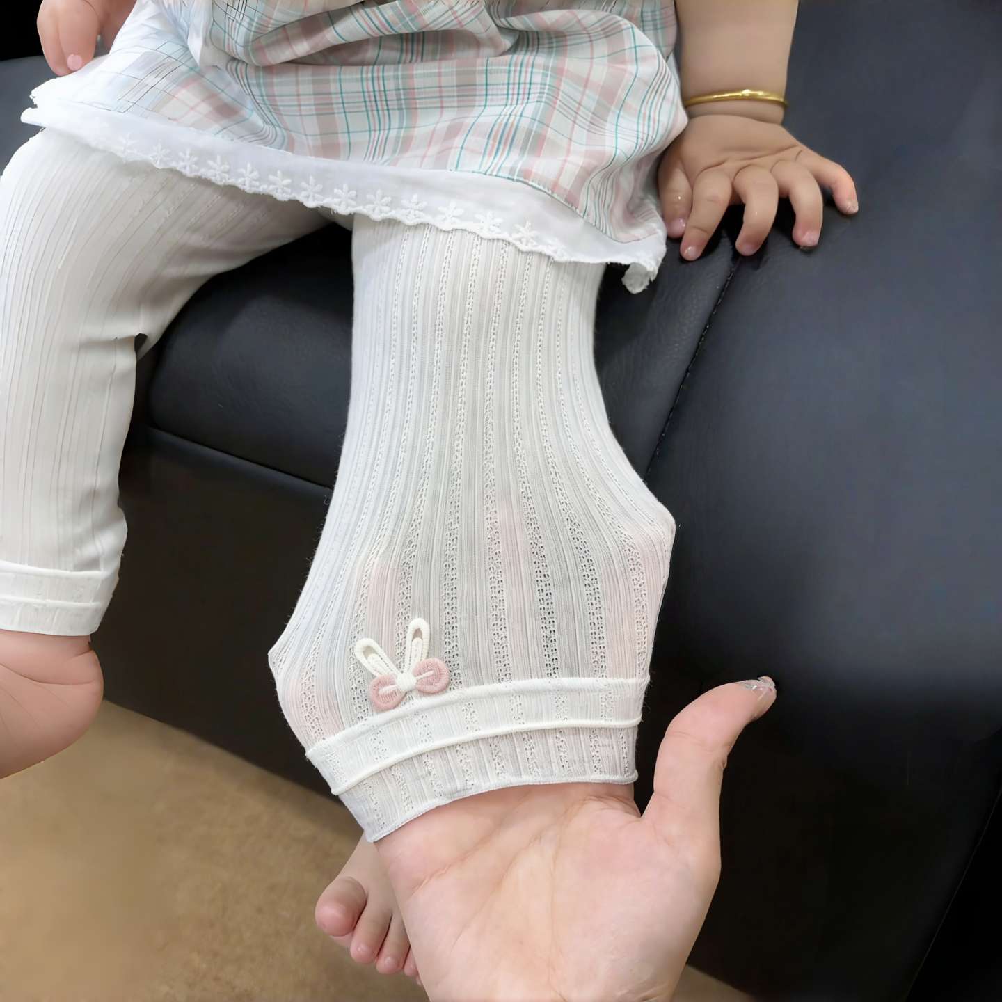 防蚊裤女童夏薄款花边网眼内搭裤透气无骨儿童外穿洋派丝袜不连袜