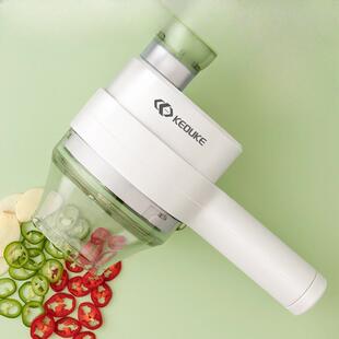 克欧克切菜神器无线电动蒜泥神器蒜蓉捣蒜器蒜片自动压拉搅蒜器