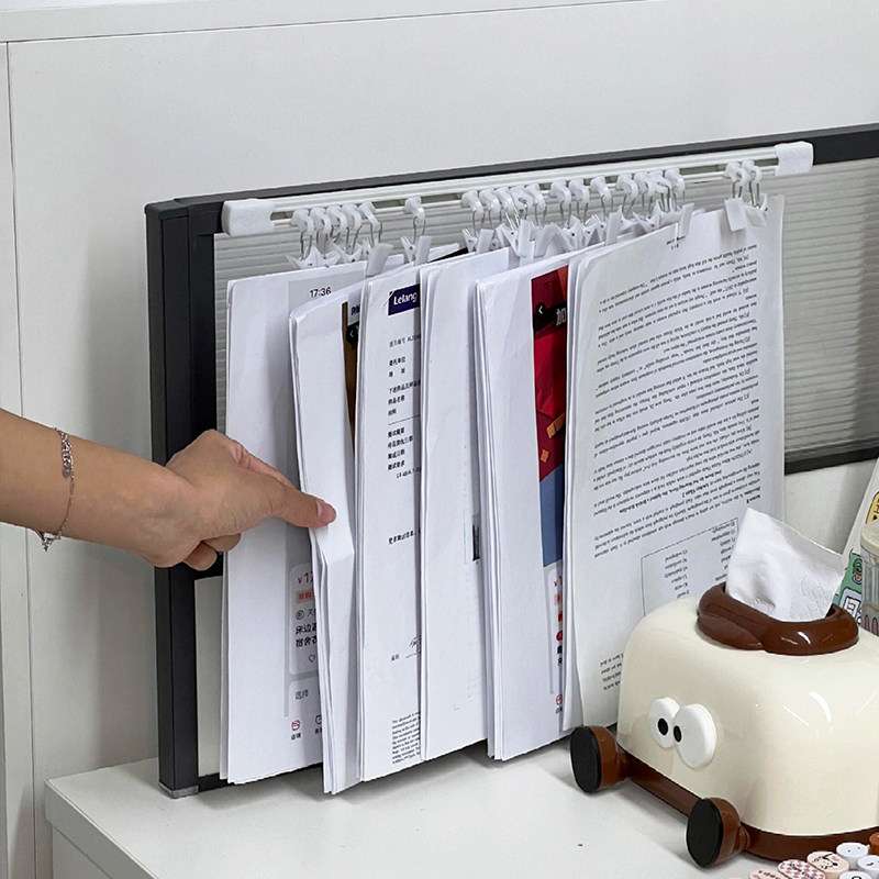 a4纸收纳夹文件夹办公室专用多功能工位合同资料票据置物架试卷夹
