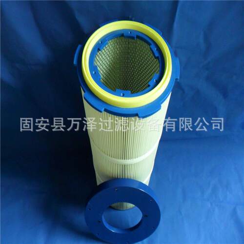 万泽供应工业粉尘除尘器用卡盘快拆3266除尘滤芯覆膜聚酯纤维滤