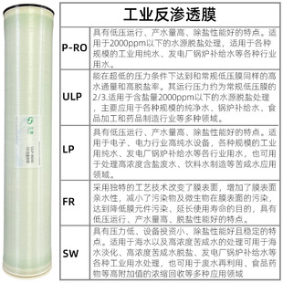 反渗透膜4040工业反渗透膜8040纯水机过滤膜