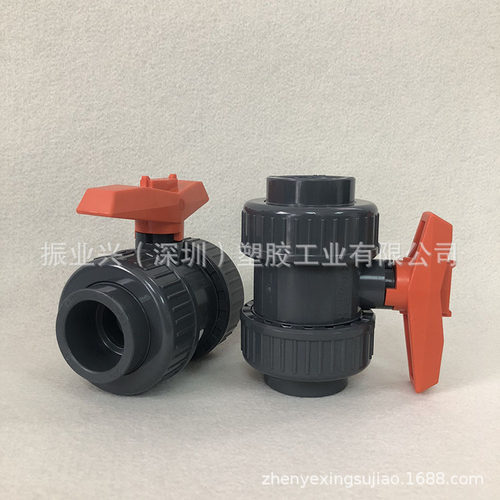 瑞士GF PVC-U 双由令球阀PN16 UPVC 活接球阀 375型球阀EPDM 国标