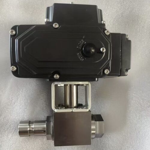 气动拷贝林不锈钢三通丝扣螺纹高压球阀Q614FQ615F-320PDN15 20