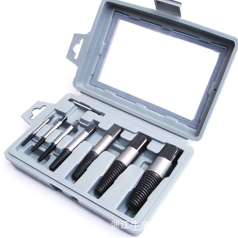 工厂直供 家用取出器水管三角阀断丝取出器断头螺丝反牙工具8pc