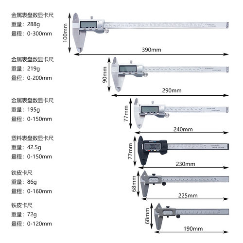 数显卡尺数显游标卡尺电子卡尺150/200/300mm油标卡尺包邮