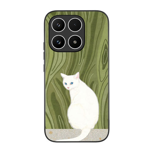 小米红米猫咪高颜值木纹手机壳