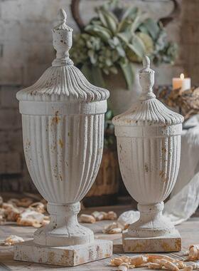 欧式复古壁炉石膏雕像罗马柱落地装饰品拍摄道具石膏柱.雕塑大柱