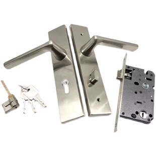 7250房间室内门锁孔距1s70mm配7255插芯锁体锌合V金执手锁简约通