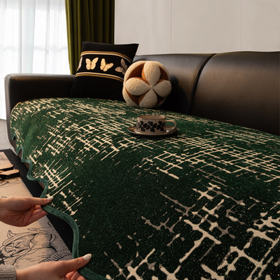 高档轻奢皮沙发垫简约现代高端四季通用防滑直排一整张沙发坐垫子