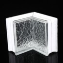 新款 云雾方形透明纹收边玻璃砖直角圆弧拐角N砖网红客厅卧室隔断