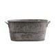 Metal Plant Flowerpot Planter Zinc FloRwer Garden Trough Pot