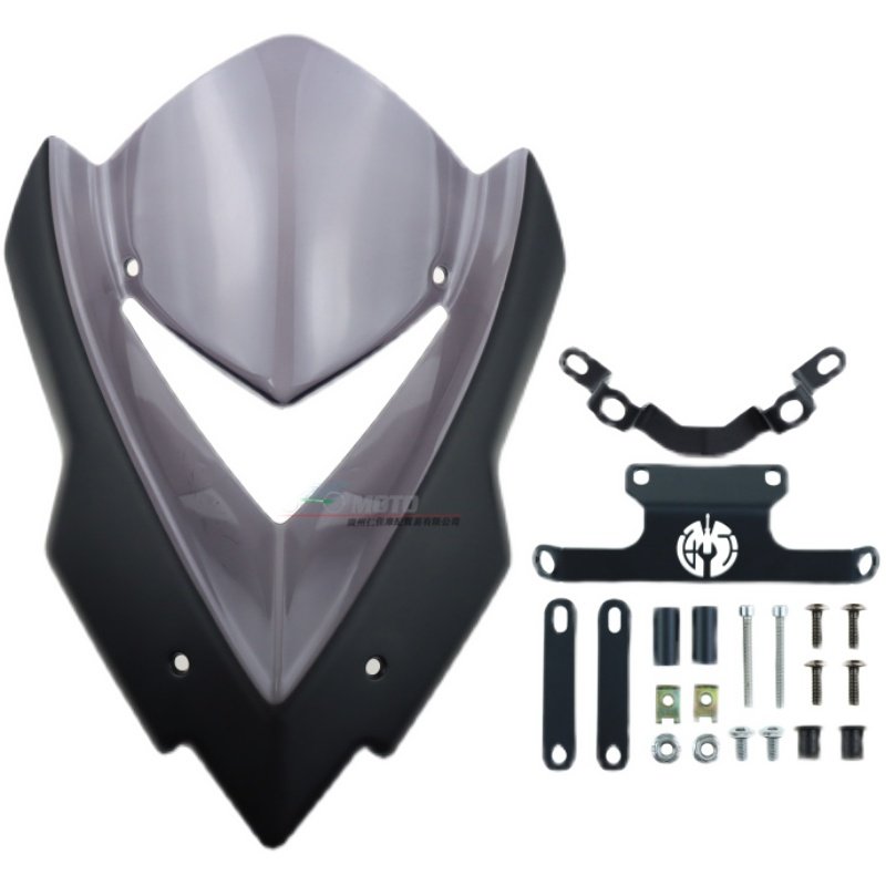 专用款 QJMOTOR 追 600 改装 前挡风 前L风挡 防风镜 玻璃 导流罩