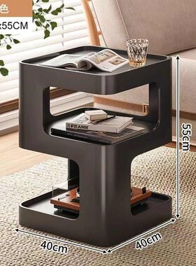 wpk铁艺边几沙发边几可移动岩板创意客厅茶几床头U柜轻奢简约现代