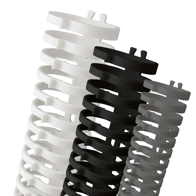 fd龙骨线槽拨开式圆形塑料阻燃线槽配F电箱电柜背胶pvc工业理线槽