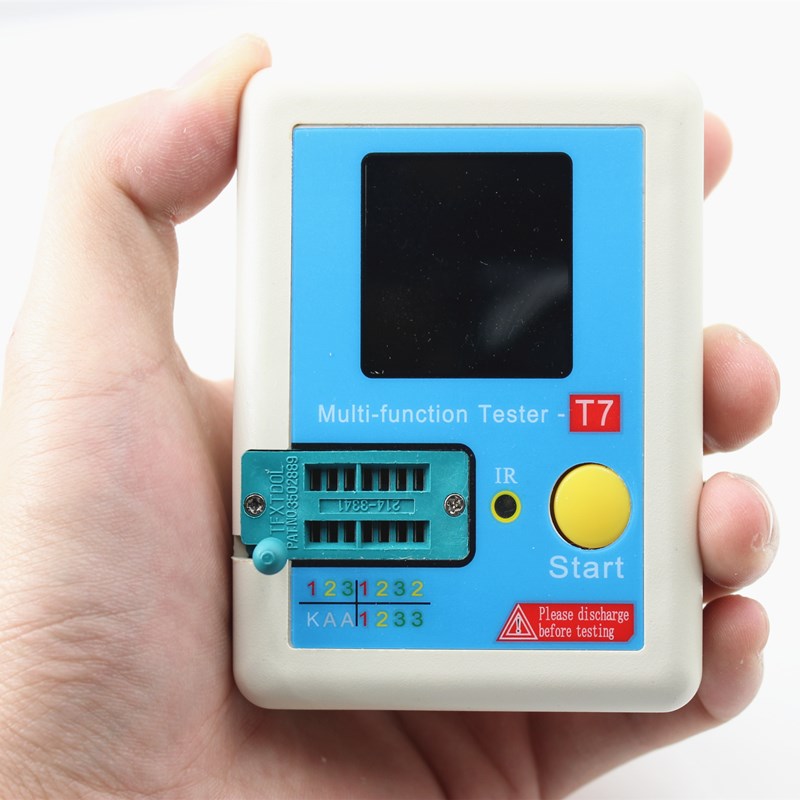 2017 Latest LCR-T7 ESR Meter Transistor Tester DiVode Triode - 实物图