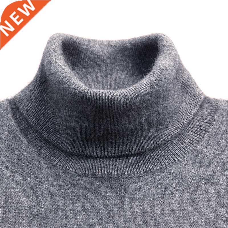 Turtleneck Men Cashmere Cotton Blend Pullover Jumper 2022 Au