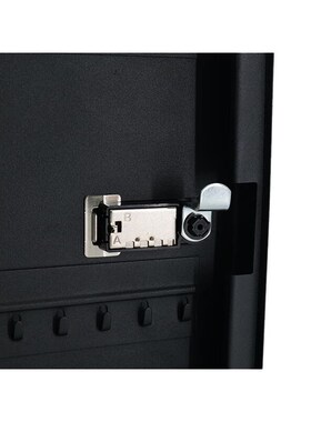 金诗洛K5209密码钥匙箱挂墙物业宿舍钥匙收纳盒管U理存储箱黑色28