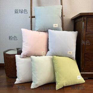 纯色拉链款简约抱枕被子午休被办公家居汽车两用折叠被午休毯