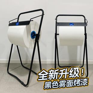 奇力工业擦拭纸架大卷地上安置架便捷无尘布支架不锈钢烤漆落地架