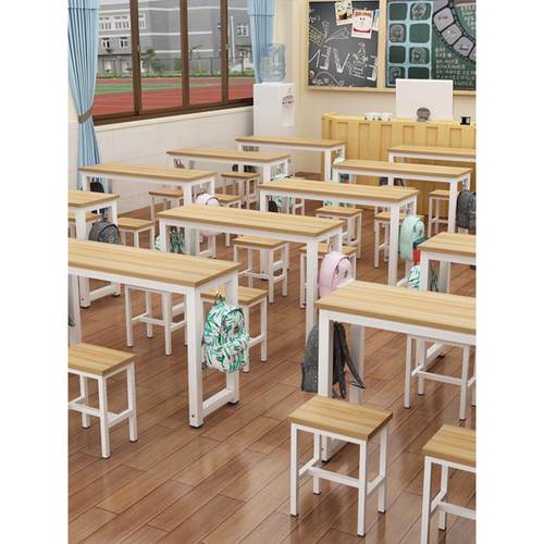 辅导班课桌椅组合培训桌托管班小学生书桌教室用学校桌子补习班