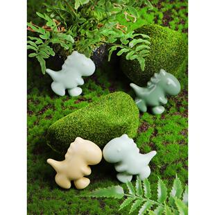 可爱恐龙拉手定制简约儿童房衣柜门橱柜抽屉床头书柜彩色陶瓷把手