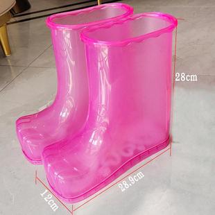 泡脚盆足浴筒女洗脚家用按摩脚盆足浴鞋高筒泡脚鞋泡脚盆 康久美