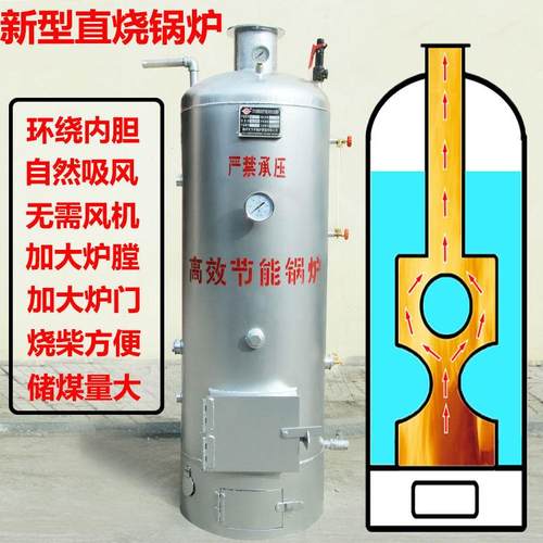 小型商用蒸汽锅炉酿酒豆腐煮猪食燃煤烧柴柴火取暖地暖养殖场采暖