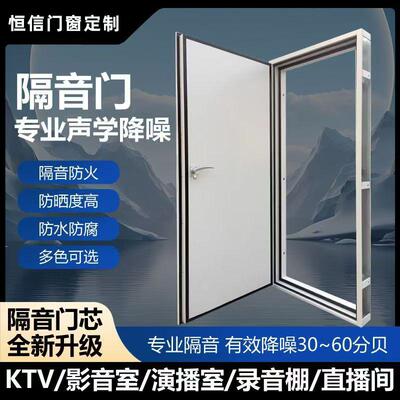 隔音门双对开门防火门
