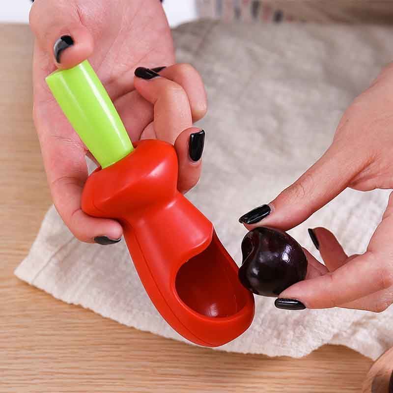 创意樱桃红枣去核器车厘子去芯器厨房果核分离器果肉分离小工具
