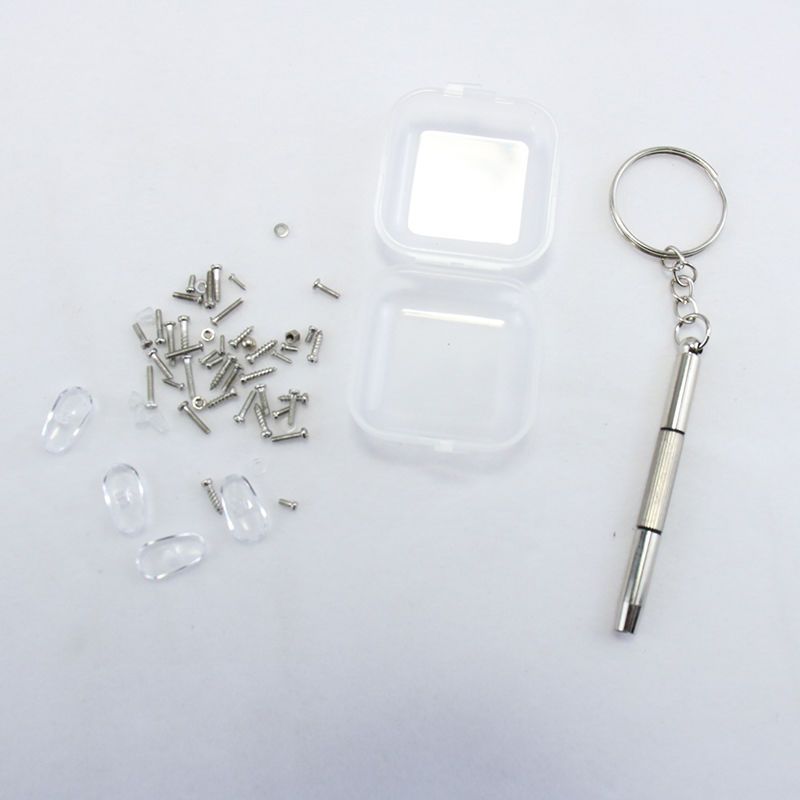 眼镜维修小螺丝刀十字螺母鼻托零配件专用理工具套装眼睛框架腿