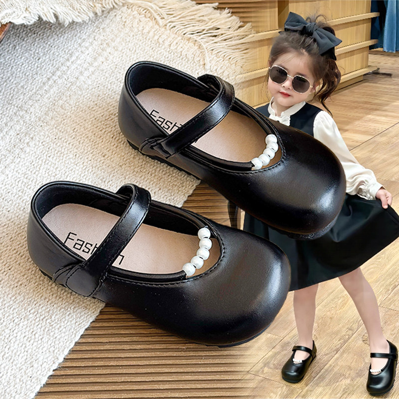 2026新款珍珠装饰女童浅口公主鞋春秋软底防滑单鞋儿童时尚小皮鞋,童鞋/婴儿鞋/亲子鞋,皮鞋,淘宝优惠券,粉丝福利购,淘宝优惠卷