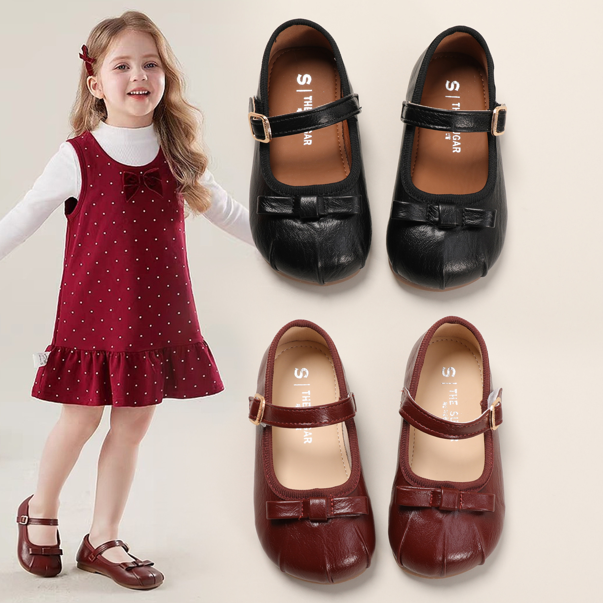 女童公主鞋2025新款春秋季软底防滑单鞋中小童百搭时尚配裙子皮鞋,童鞋/婴儿鞋/亲子鞋,皮鞋,淘宝优惠券,粉丝福利购,淘宝优惠卷