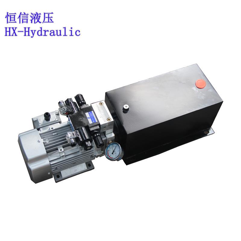 全新液压系统动力单元黑色油箱压力表电磁阀调速阀整套包邮