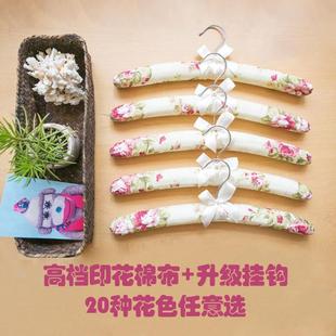 店布艺棉衣撑子卧室 室内衣架家用挂衣挂钩包布海绵防滑无痕服装