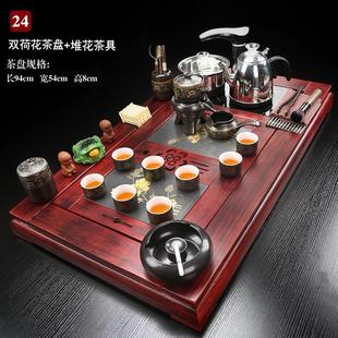 全自动家用茶楼泡茶台简约客厅功夫烧水壶茶具上水一体茶盘 套装