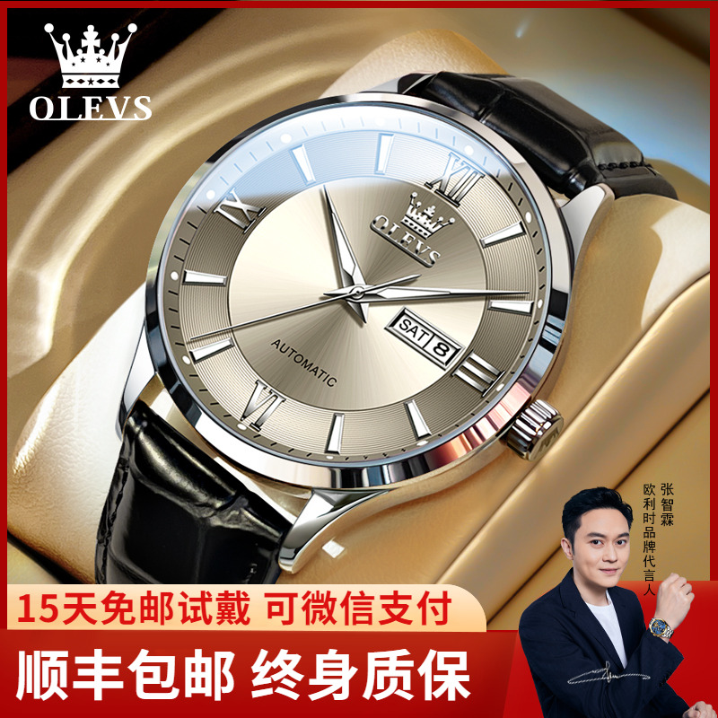 瑞士认证夜光品牌机械男表